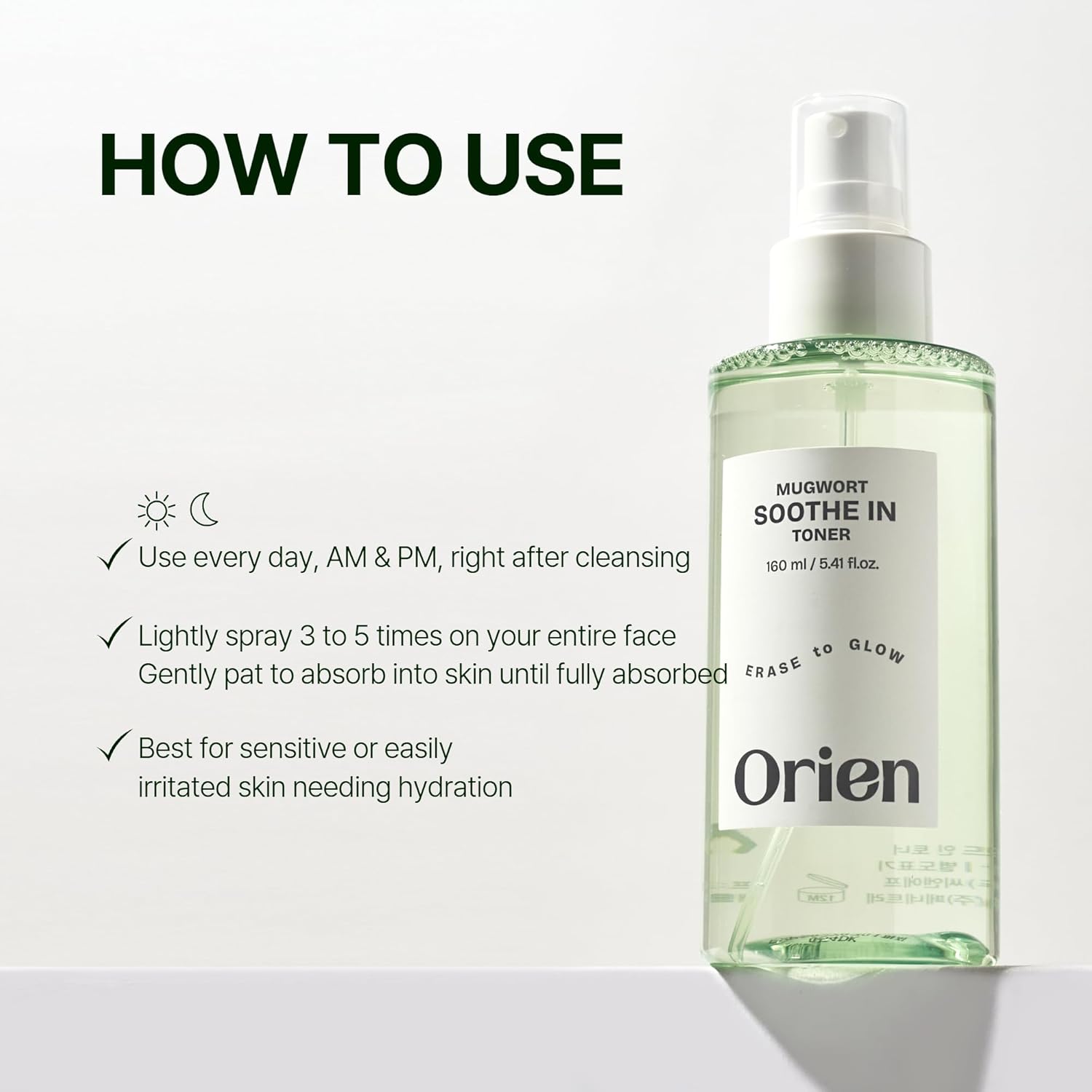 Orien Mugwort Soothe In Toner [160ml]	